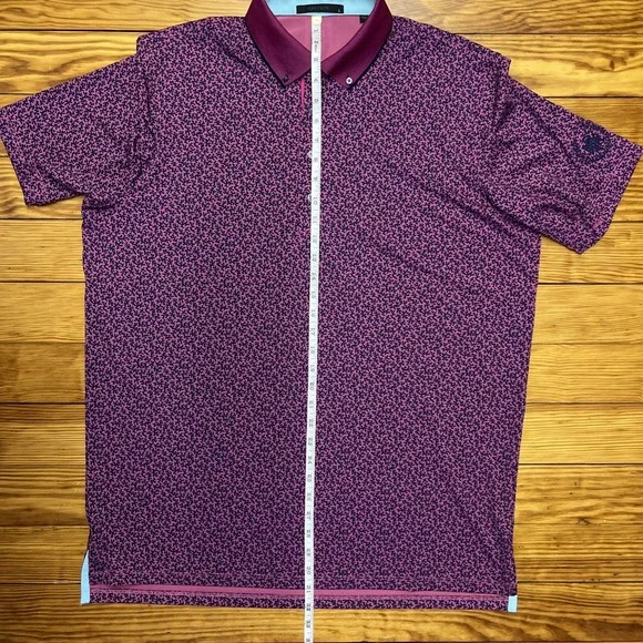 GREYSON CORAL DREAMS MENS PERFORMANCE POLO SIZE LARGE COLOR SASANQUA - Picture 7 of 9